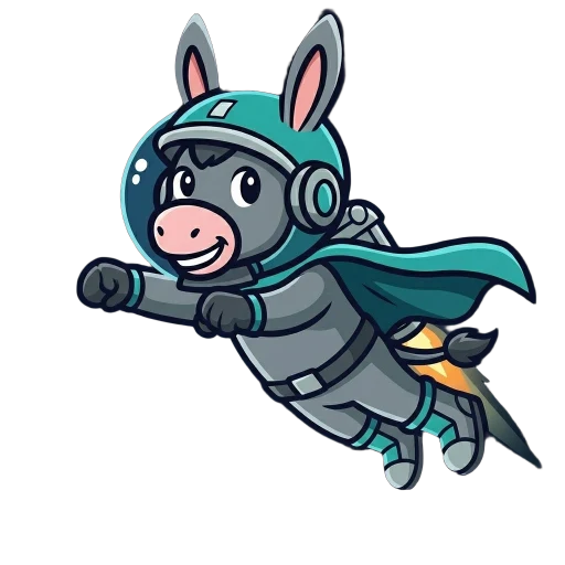 DonkeyHost's flying donkey